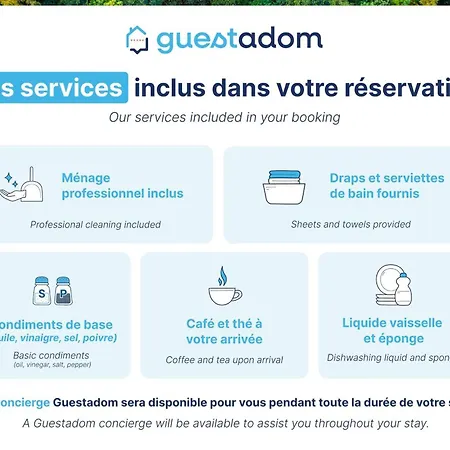 Hébergement de vacances Marguerite - Wifi - Parking Pornichet